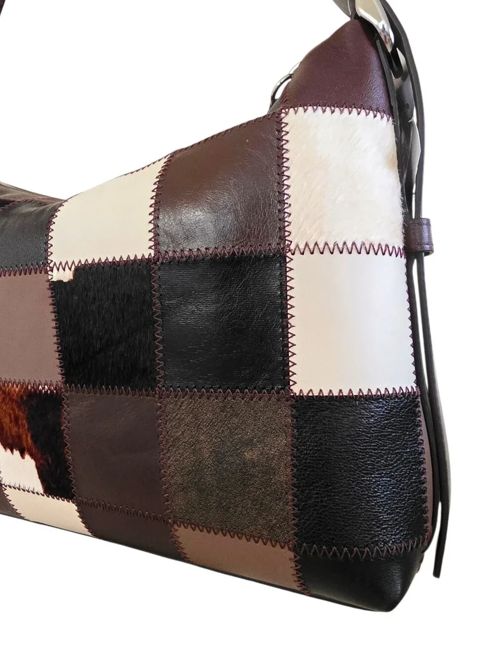 Coachtopia Coach Alter Ego Slouchy Shoulder Bag Maple Multi Cow Print CFI65 NEW